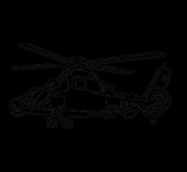Image modifiée hélicoptère
